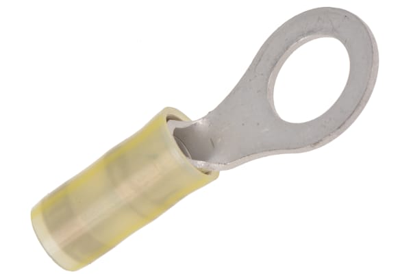 Product image for Ring terminal, PIDG, yellow/yellow, M8