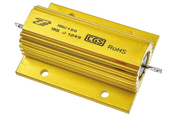 Product image for Aluminium housed resistor 100W 1R5 5%