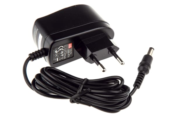 Product image for Power Supply,Euro Plugtop,15V,0.4A,6W
