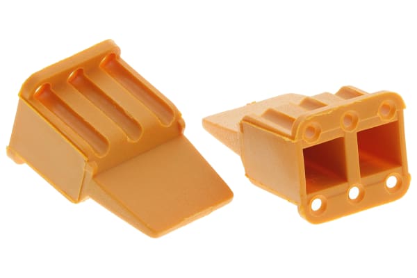 Product image for WEDGE LOCK,6 WAY,SOCKET,ORANGE