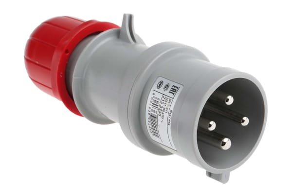 Product image for Glanded plug 3P+E 32A 400V IP44