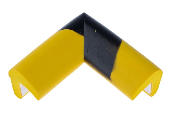 Product image for Corner protection yellow/black 30x30mm