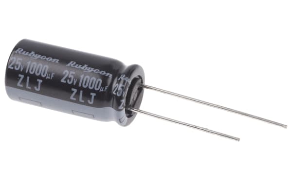 Product image for CAPACITOR AL 105DEG 1000UF 25V 10X20