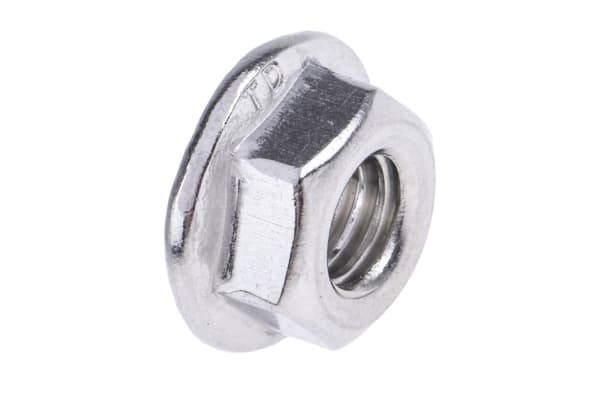 Product image for Stainless steel serrated flange nut,M6