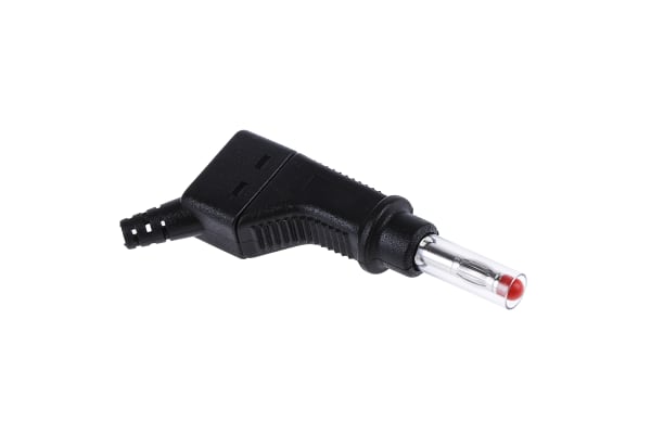 Product image for 4mm Stackable retracatble plug black