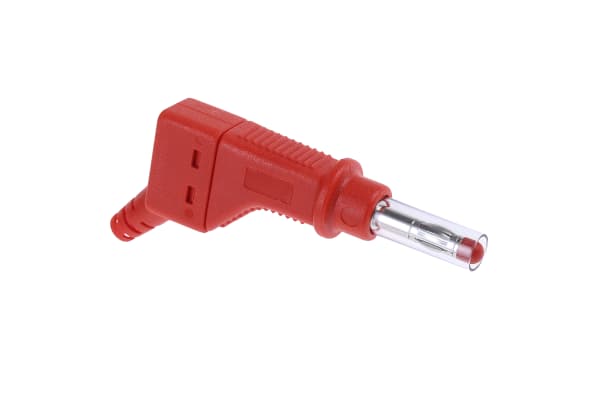 Product image for 4mm Stackable retracatble plug red