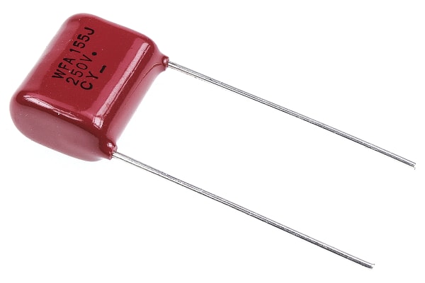 Product image for Radial polyprop cap,1.5uF 250V 15.6mm