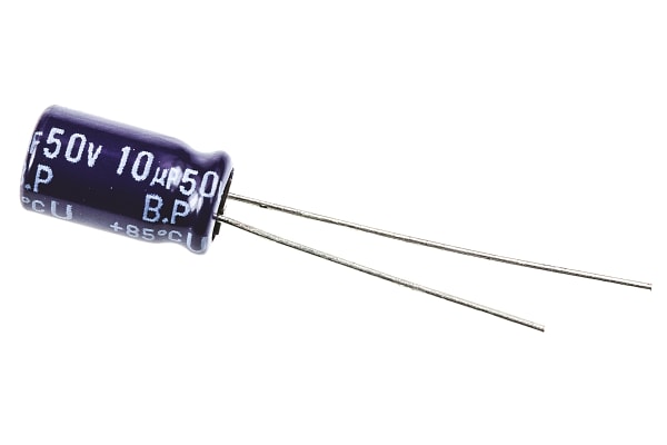 Product image for NON-POLAR ELECTROLYTIC SU 50VDC 10UF