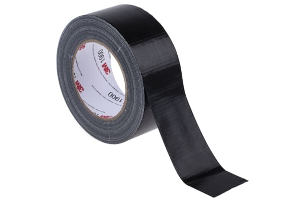 Product image for Fabric backed black tape 50mmx50m 1900