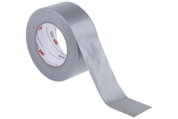 4615 Grey, Tesa 4615 Duct Tape, 50m x 50mm, Silver, PE Coated Finish