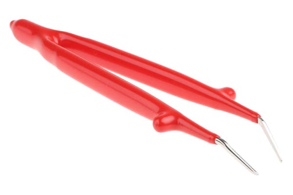 Product image for Knipex 150, Spring Steel, Bent; Serrated, Tweezers