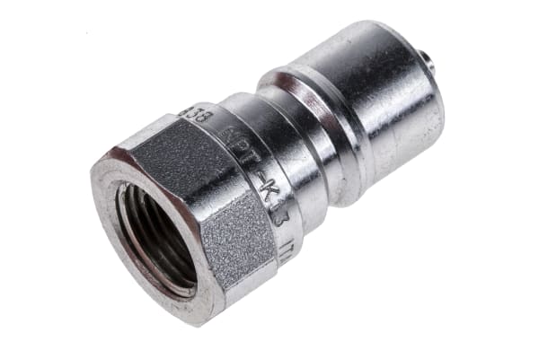 Product image for 3/8in BSP male tip steel coupler