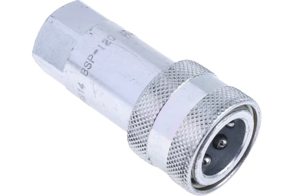 Product image for 1/4in BSP female steel body coupler