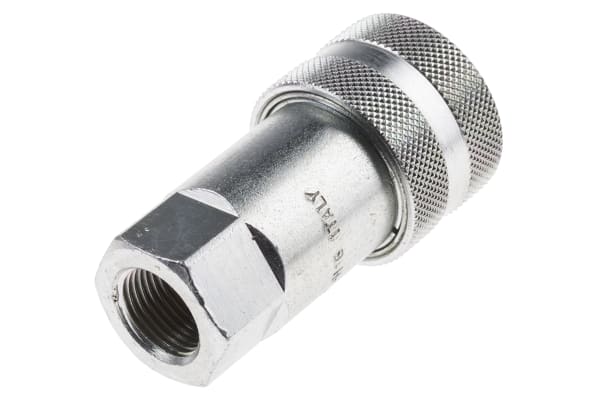 Product image for 3/8in BSP female steel body coupler