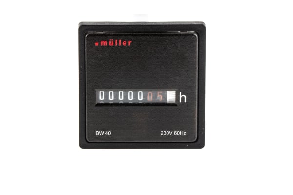 Product image for Muller BW40, 6 Digit, Analogue, Counter, 60 Hz, 230 V ac