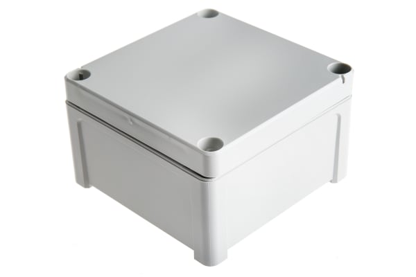 Product image for IP65 Grey Lid Enclosure, 110x110x65mm