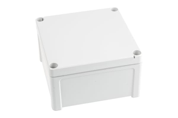 Product image for IP65 Grey Lid Enclosure, 130x130x75mm