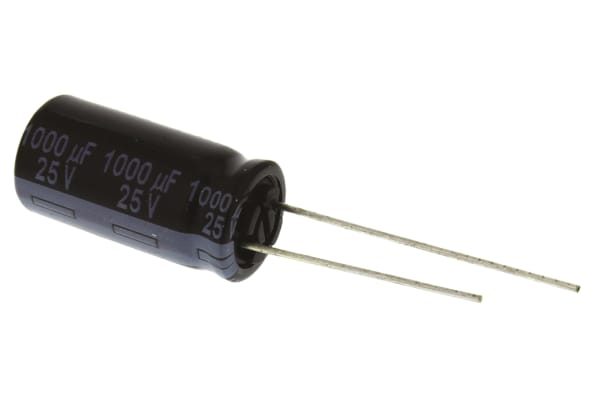 Product image for Capacitor Al FR 1000uF 25V 10x20