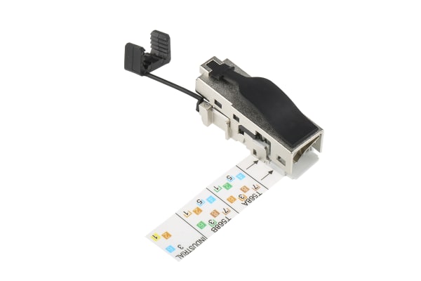 Product image for Weidmuller Cat6a RJ45 Field Installation Plug, 1 Port, STP