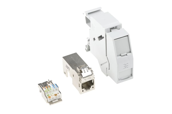 Product image for Weidmuller, 8 Pole IDC, RJ45 Connector Interface Module, DIN Rail Mount