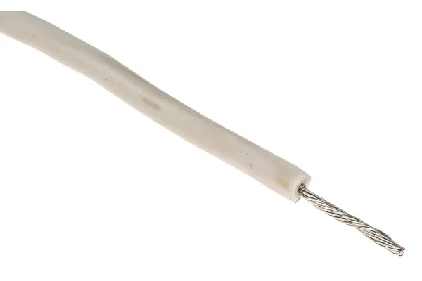 Product image for 15kV Silicone Wire UL3239 White AWG16