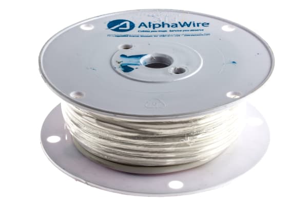 Product image for 15KV SILICONE WIRE UL3239 WHITE AWG12