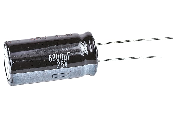 Product image for Radial HD series capacitor 25V 6800uF