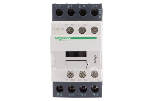 Product image for 4 pole NO coil contactor,20A,220Vac,AC1