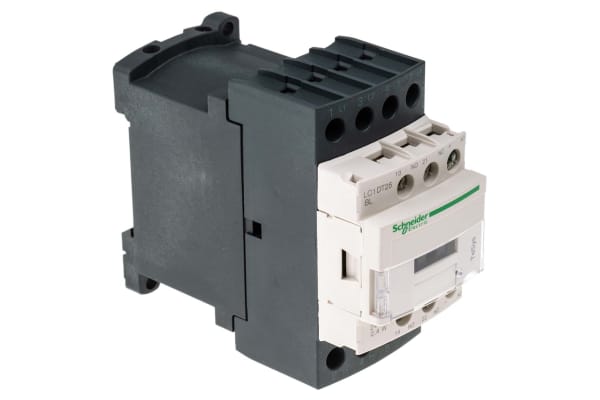 Product image for 4 pole NO coil contactor,25A,24Vdc,AC1