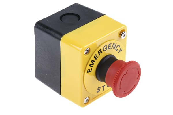 Product image for E-STOP SWITCH WITH CONTROL BOX,SPST-NC