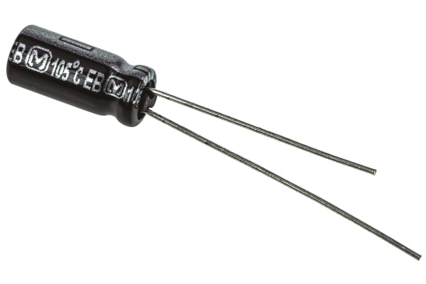 Product image for Capacitor Al Radial EB cap 50V 10uF