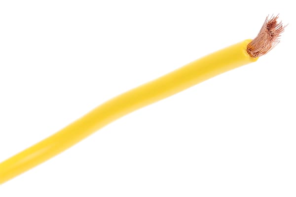 Product image for YELLOW PVC TEST LEAD WIRE 5M