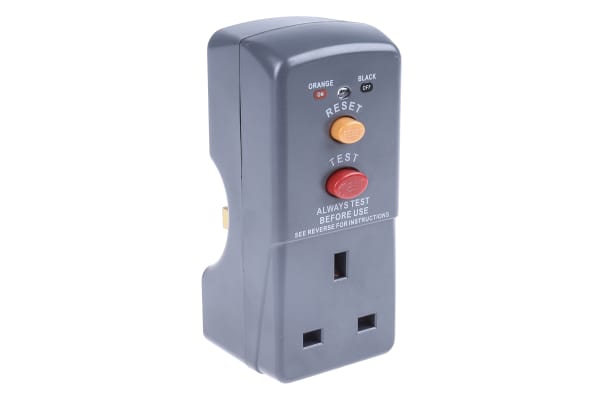 Product image for Masterplug RCD Plug Adapter 2 Pole ,Rated At 13A,240 V ac