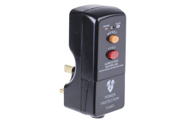 Product image for Masterplug RCD Plug Adapter 2 Pole ,Rated At 13A,240 V ac