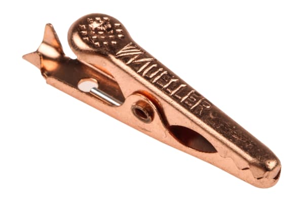 Product image for MINIATURE COPPER ALLIGATOR CLIP, 5A