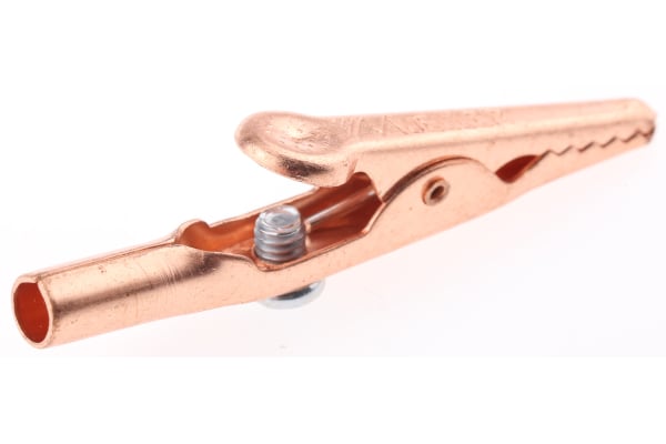 Product image for Mueller Electric Crocodile Clip, Copper Contact, 10A