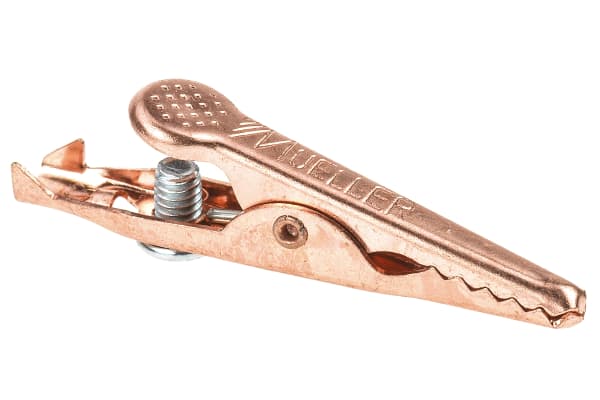 Product image for ALLIGATOR COPPER CLIP WITH SCREW, 10A