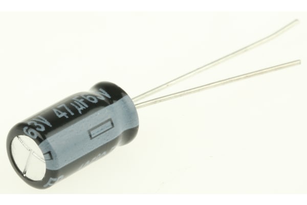 Product image for Capacitor Al FR 47uF 63V 6.3x11.2