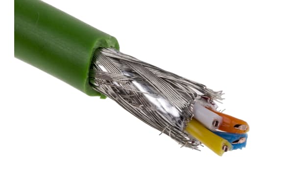 Product image for Siemens Green PVC Cat5 Cable SF/UTP, 20m Unterminated/Unterminated