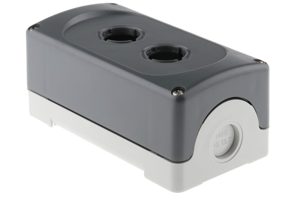 Product image for Enclosure for Push Button 2 Hole Grey