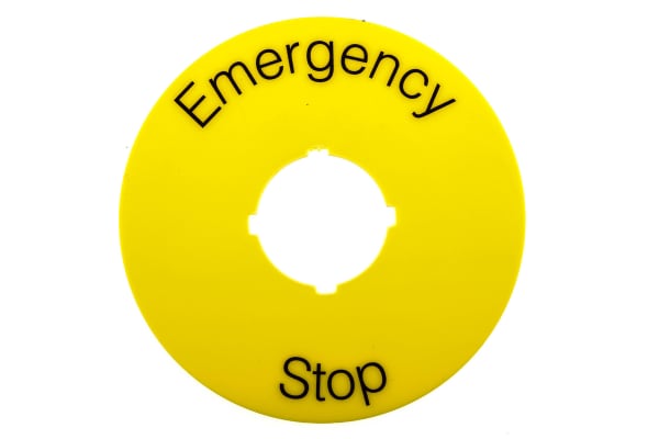 Product image for Legend E Stop Round 70mm Yellow