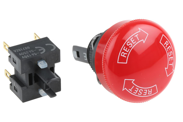 Product image for E-STOP,TURN TO RESET,DPST-NC