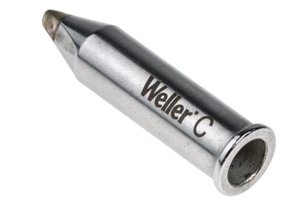 Product image for Weller XHT C 3.2 mm Straight Chisel Soldering Iron Tip for use with WP200 & WXP200 Soldering Irons