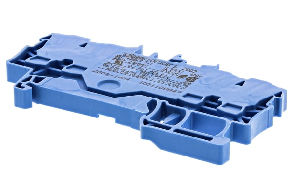 Product image for DIN rail terminal 4x2.5mm2 blue