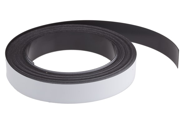 Product image for MAGNETIC RACKING STRIP - 20MM X 10M -WHT