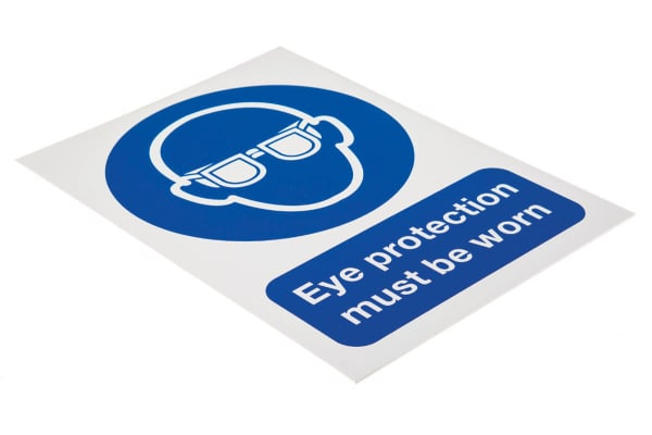 Product image for PP sign 'Eye protection.worn'210x148mm