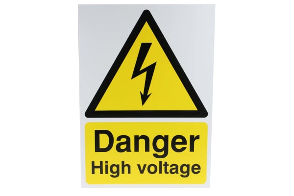 Product image for PP sign 'Danger...voltage', 400 x 300mm