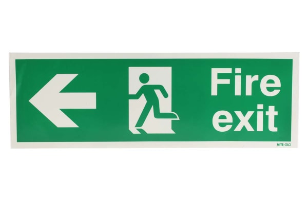 Product image for Vinyl FIRE EXIT, Fire Exit, English, Exit Sign