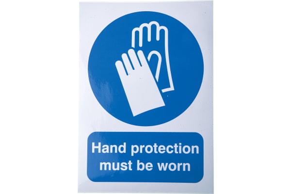 Product image for SAV sign 'Wear gloves',210x148mm