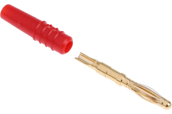 Product image for 2mm multilam test lead plug,red